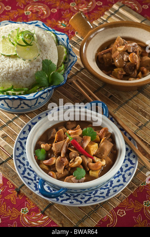Thai Massaman chicken curry Thailand Stock Photo