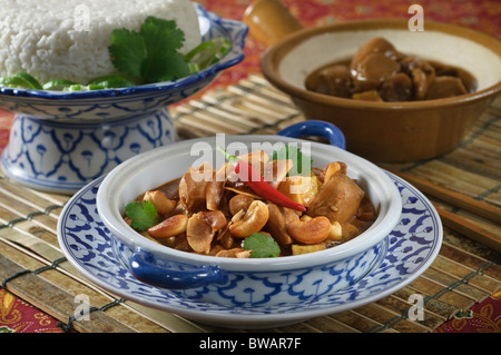 Thai Massaman chicken curry Thailand Stock Photo