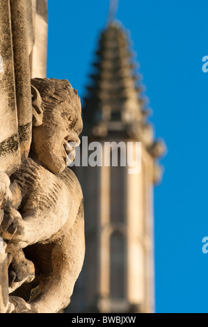 Carvings of Magdalen College Oxford England Stock Photo