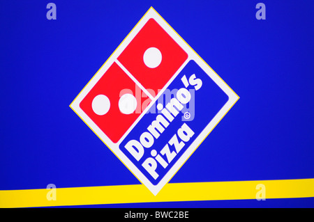 Dominos pizza logo sign England UK Stock Photo - Alamy