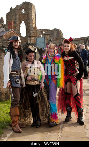 Goth festival, Whitby, North Yorkshire. Stock Photo