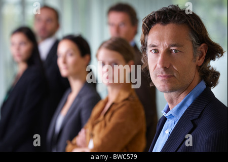 Business team smiling Stock Photo