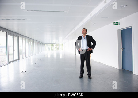 Businessman in an empty office Stock Photo