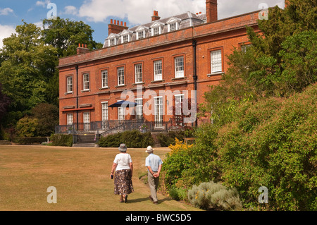 Visitors at Redisham Hall open gardens in Redisham , Suffolk , England , Great Britain , Uk Stock Photo