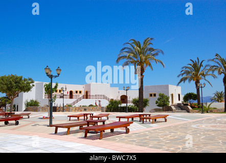 The recreation area at luxury hotel, Crete, Greece Stock Photo - Alamy