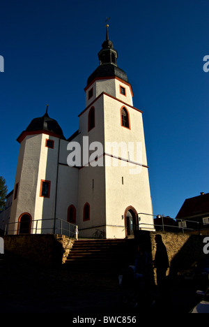 Colditz Castle where high ranking Allied officers were held in WWII as prisoners of war in escape proof prison Oflag IV-C Stock Photo
