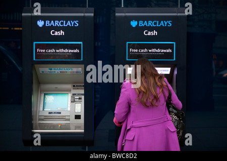 Barclays Cash Machines Stock Photo