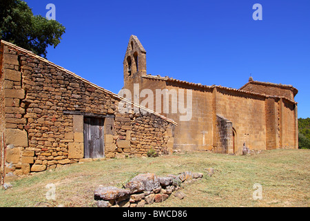Santa Maria del Concilio romanesque church in Aragon Huesca Spain Stock Photo