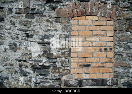 a bricked up window, uk Stock Photo