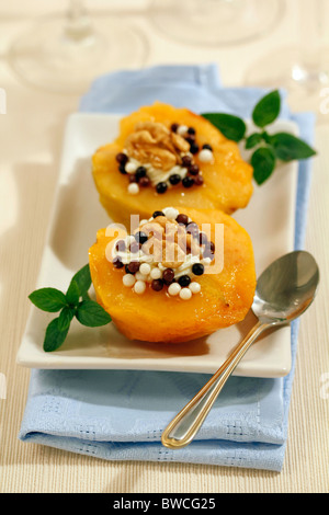 Stuffed quinces. step by step: PP43XM-PP4408-PP440X-PP441M Stock Photo