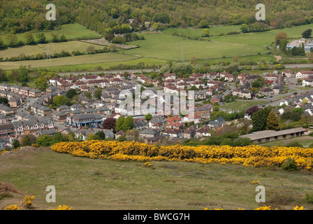 The town of Mochdre North Wales Stock Photo