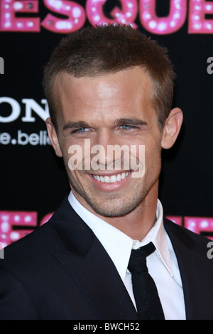 CAM GIGANDET BURLESQUE LOS ANGELES PREMIERE HOLLYWOOD LOS ANGELES  CALIFORNIA USA 15 November 2010 Stock Photo - Alamy