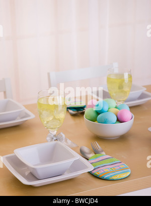 Festive Easter table Stock Photo