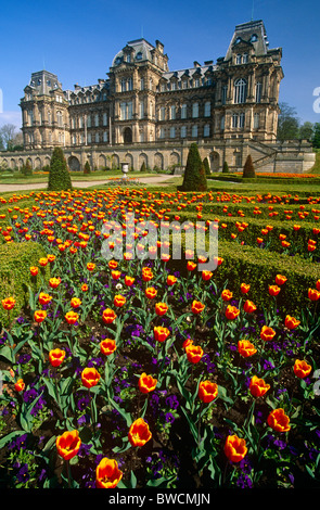 An external view of The Bowes Museum in Barnard Castle, County Durham Stock Photo