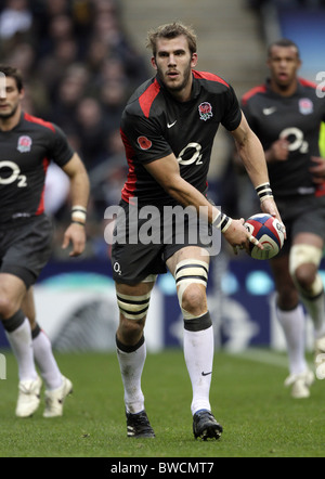 TOM CROFT ENGLAND & LEICESTER TIGERS RU TWICKENHAM MIDDLESEX ENGLAND 22 ...