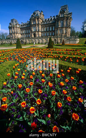 Summer view of Bowes Museum, Barnard Castle, County Durham, England Stock Photo