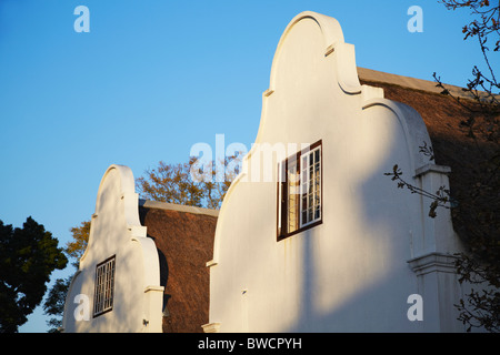 Cape Dutch architecture, Stellenbosch, Western Cape, South Africa Stock Photo