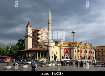 Skanderbeg square, Tirana (Tirane), Albania Stock Photo