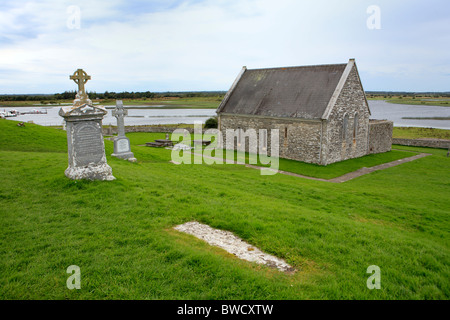 Church (12th century), Clonmacnoise, Offaly county, Ireland Stock Photo