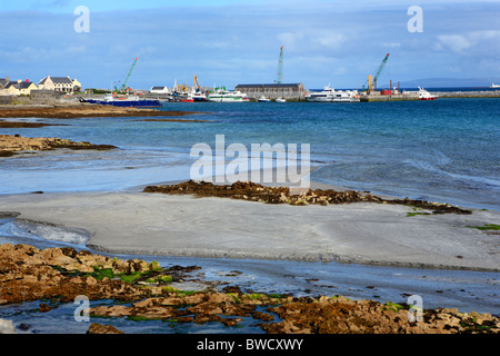 Killeany bay, Inishmore island, Aran islands, Galway county, Ireland Stock Photo