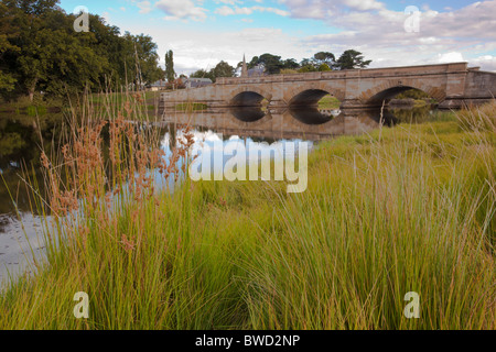 Convict built bridge at Ross, Central Tasmania Stock Photo