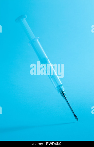 A Microchip syringe used to implant a micro chip into a pony for identifiable purposes Stock Photo