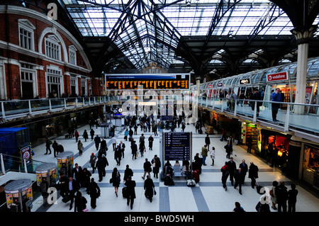 Liverpool Street Station Concourse, London, England, UK Stock Photo