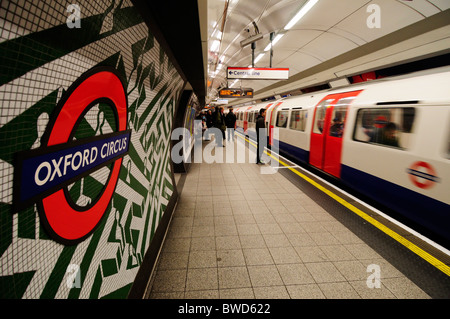 Oxford Circus Underground Tube Station, London, England, UK Stock Photo