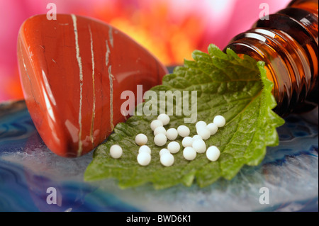 homeopathic pills Stock Photo