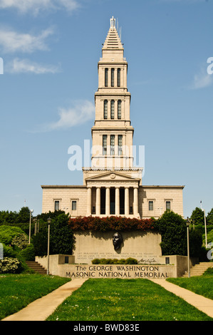 George Washington Masonic National Memorial, Shooter's Hill, Alexandria, Virginia Stock Photo