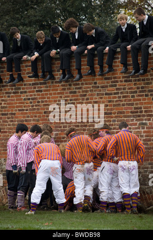 Eton College Wall Game 2010. Stock Photo