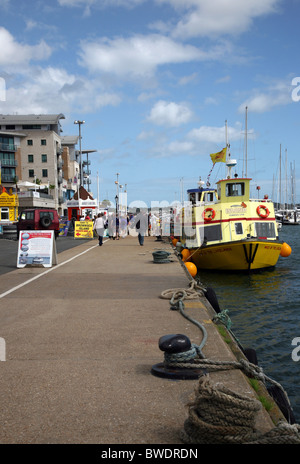 View along Poole Quay Stock Photo