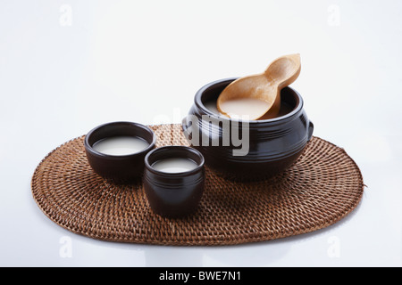 Korean traditional alcohol made from grain Stock Photo