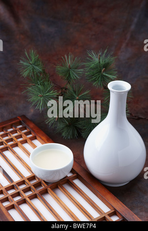 Korean traditional alcohol made from grain Stock Photo