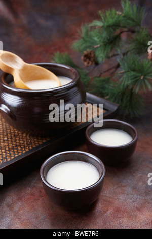 Korean traditional alcohol made from grain Stock Photo