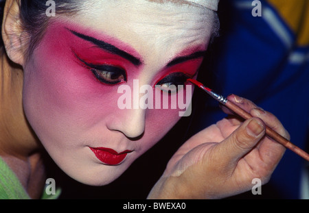 Beijing Opera, make up, Beijing, China Stock Photo