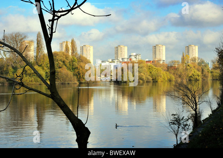 Brentford riverside West London Stock Photo