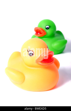 Rubber ducks isolated on white background. Rubber ducks Stock Photo - Alamy