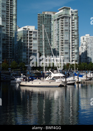 False Creek Marina in Vancouver in British Columbia, Canada Stock Photo ...