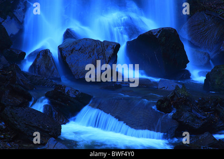 Melincourt Waterfall; Resolven; Wales; Rocks; Stock Photo