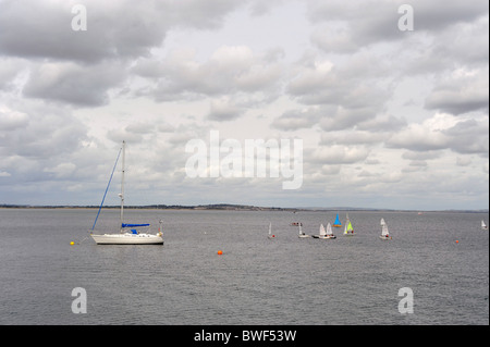 Sailing boats at Howth,Irish sea,Co. Dublin,Ireland Stock Photo