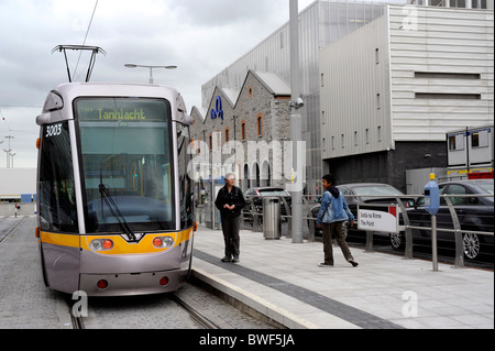 Luas Tram Dublin's Light rail tram system,Dublin,Ireland Stock Photo