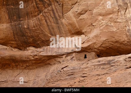 THE LONG HOUSE, about 1500 year old ruin of Native American Indians, Mystery Valley, Arizona, USA Stock Photo