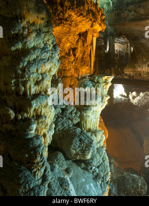 Upper cavern, Jeita Grotto, Jeita, LEBANON. Stock Photo