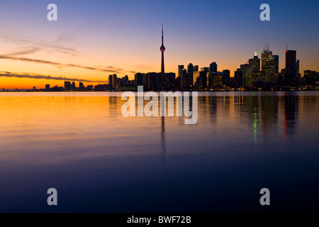 Toronto ON Canada at sunset Nov 2010 Stock Photo
