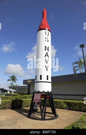 Polaris A1 Submarine Launched Ballistic Missile Pearl Harbor Hawaii Pacific National Monument Stock Photo