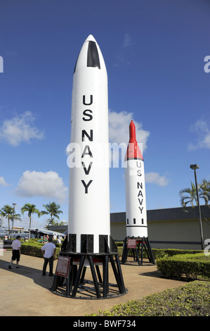 Polaris A1 Submarine Launched Ballistic Missile Pearl Harbor Hawaii Pacific National Monument Stock Photo