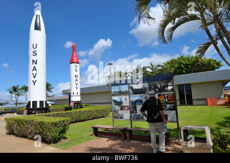 Polaris A1 Submarine Launched Ballistic Missile Pearl Harbor Hawaii Pacific National Monument Stock Photo