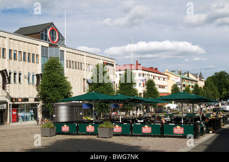 orebro town center centre square city sweden swedish cities squares Stock Photo