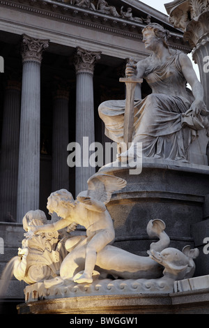 Parliament building Vienna Austria Stock Photo